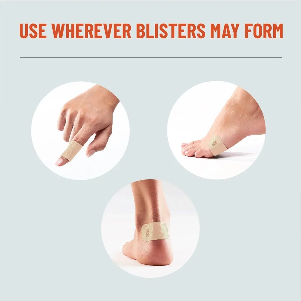 KT Performance+ Blister Prevention Tape - 30 Count uses