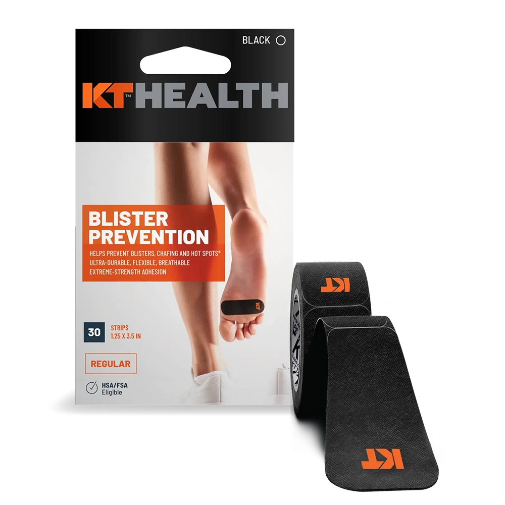 KT Performance+ Blister Prevention Tape - 30 Count Black