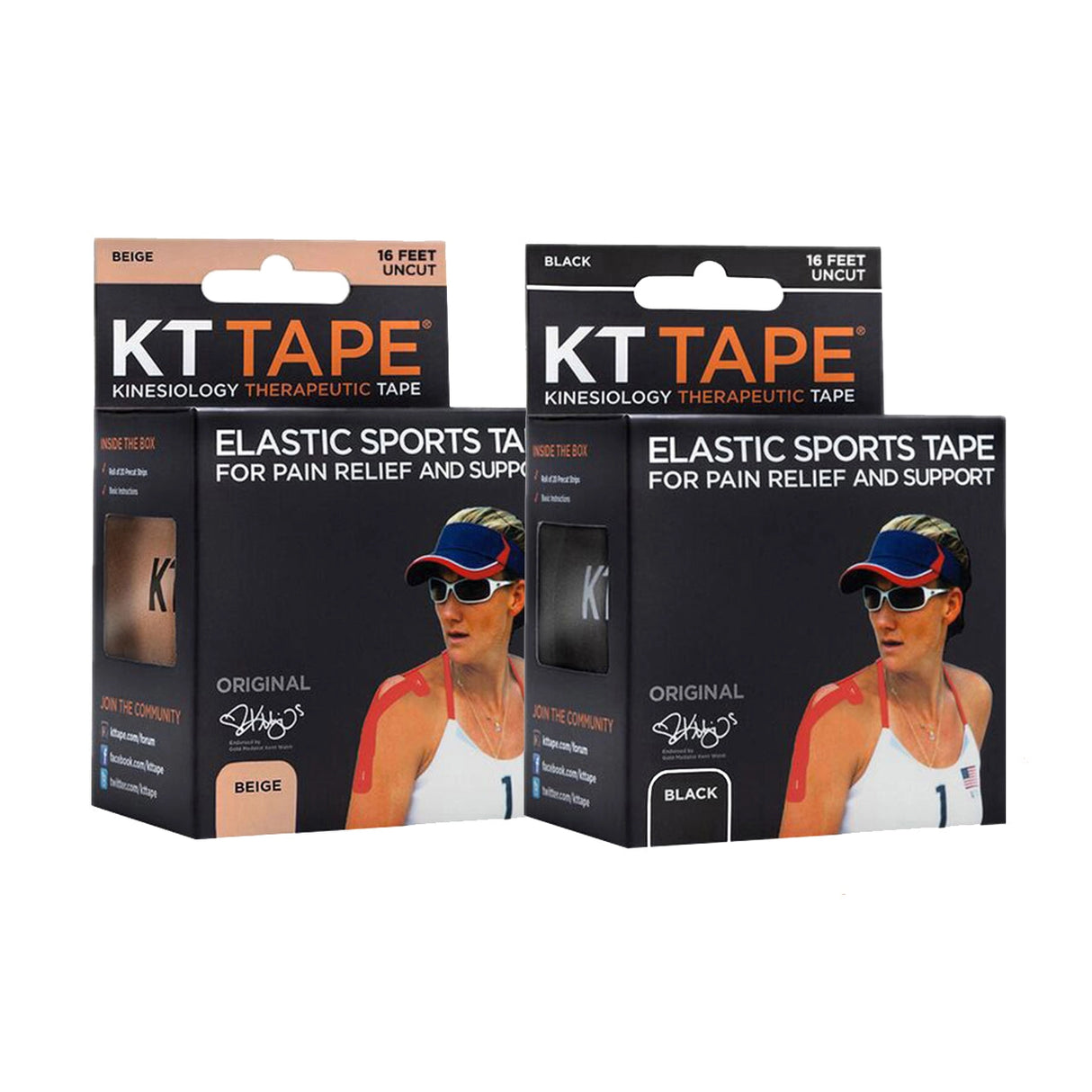 KT TAPE Cotton Kinesiology Tape - 16 ft Uncut