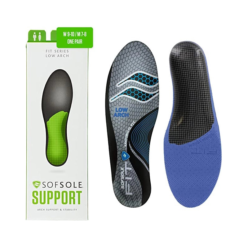 Sof Sole FIT Insoles Low Arch with packaging