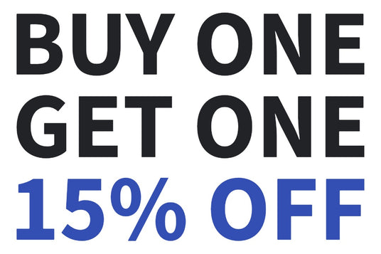 Buy One, Get One 15% Off