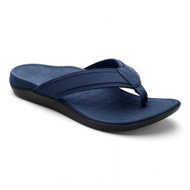 Vionic Men's Tide II Sandals - Navy Brown Leather
