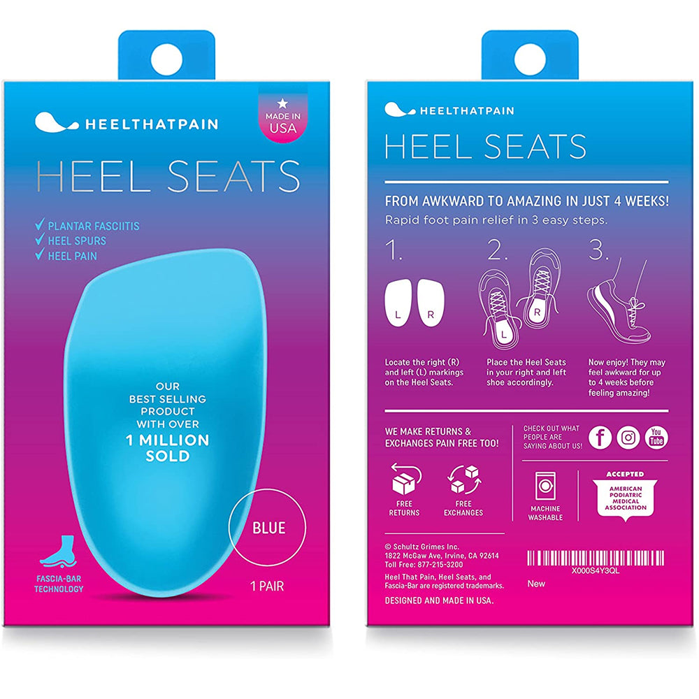 Heel That Pain GEL Heel Seats - X-Large: Men's 13-15