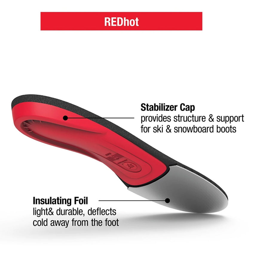 Superfeet REDhot Premium Insoles - C: Men's 5.5-7