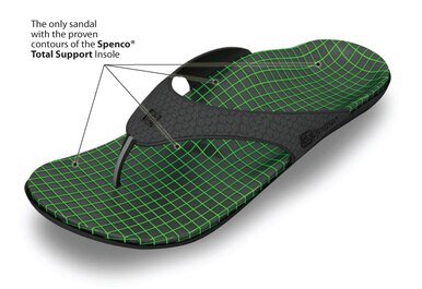 Spenco Floral Print Yumi Sandals - Women's 5