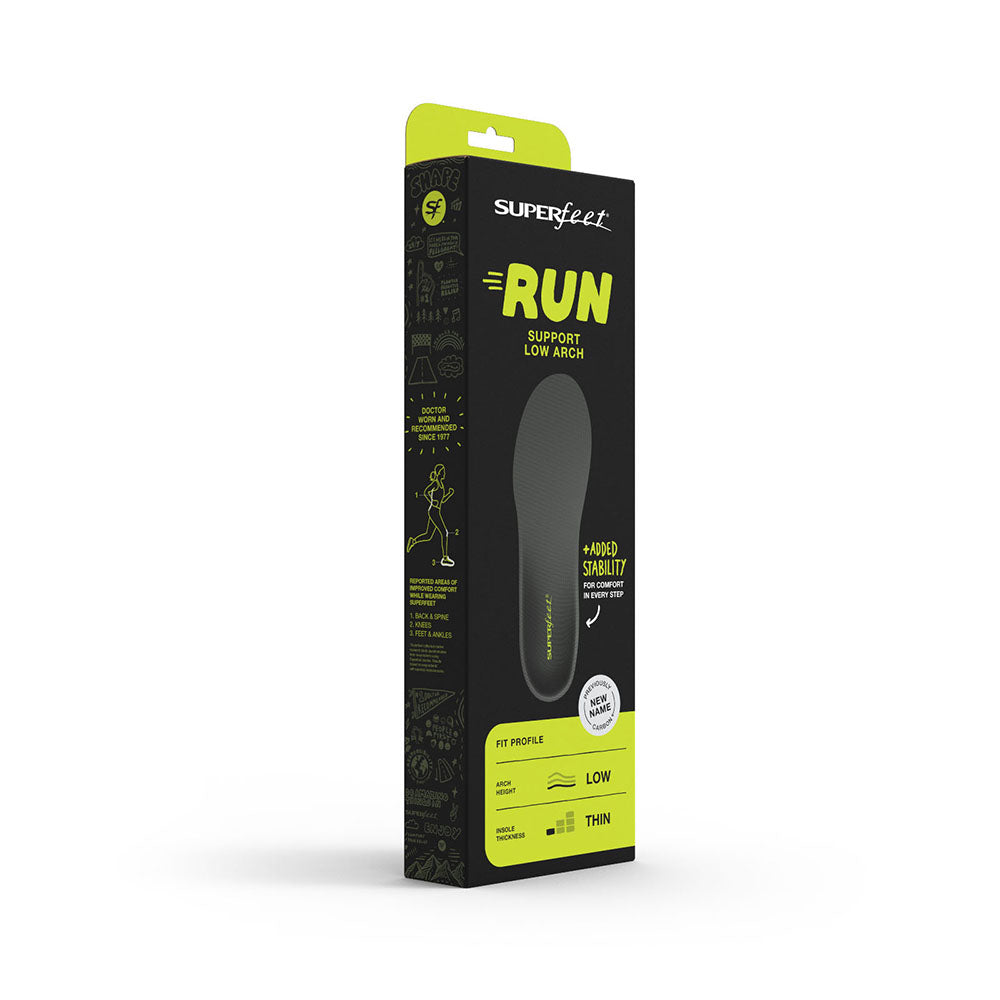 Superfeet Carbon Run Support Low Arch Insoles