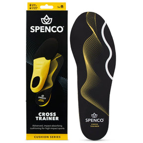 Spenco Polysorb Cross Trainer Insoles — Product & Packaging