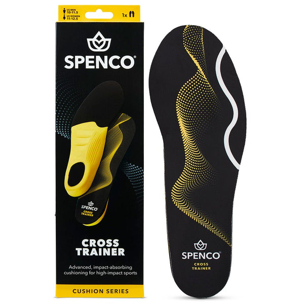 Spenco Polysorb Cross Trainer Insoles — Product & Packaging