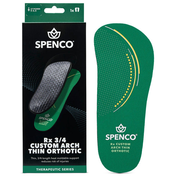 Spenco RX Thinsole 3/4-Length Orthotic Arch Supports — Product & Packaging
