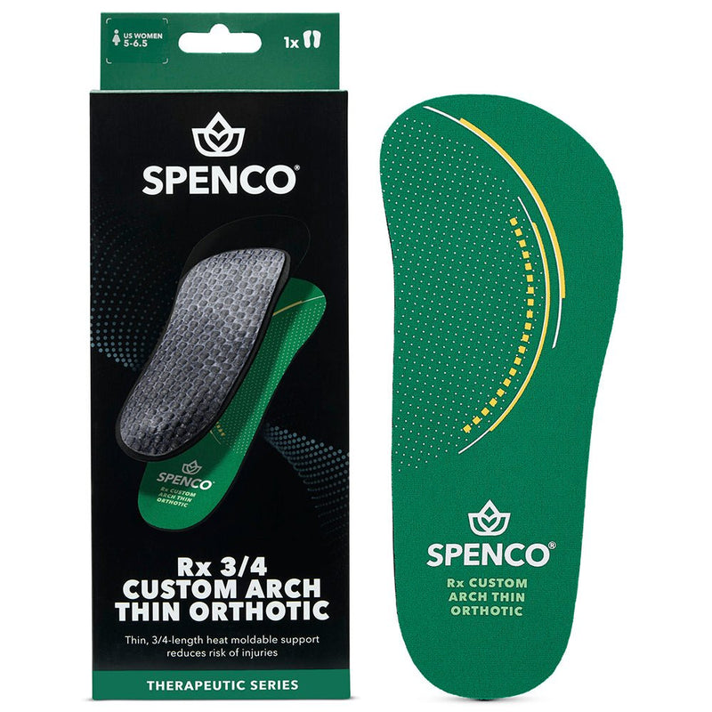 Spenco RX Thinsole 3/4-Length Orthotic Arch Supports — Product & Packaging