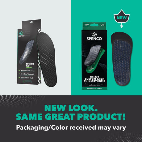 Spenco RX Thinsole 3/4-Length Orthotic Arch Supports — New Look, Same Product