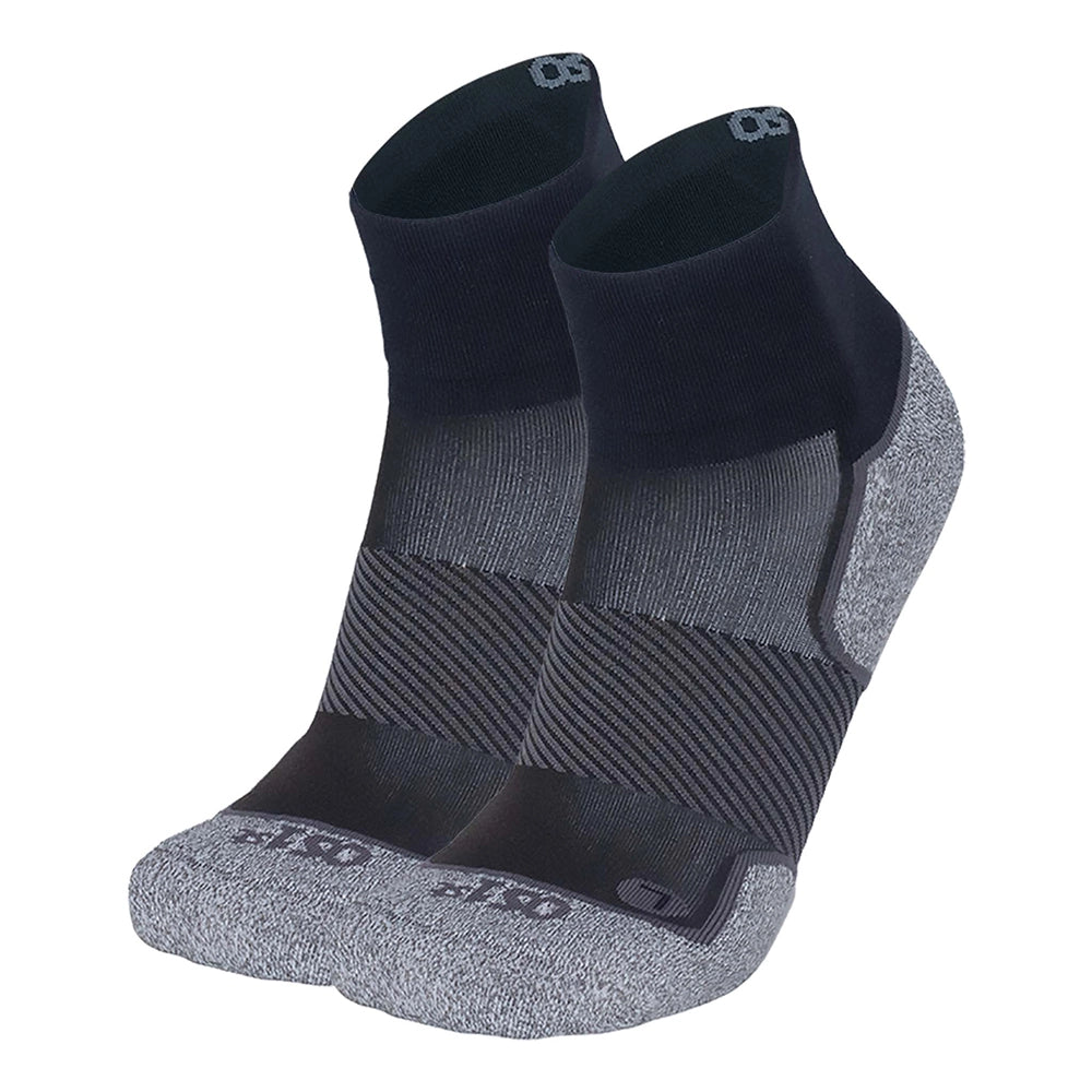 OS1st AC4 Active Comfort Socks - 1/4 Crew Black