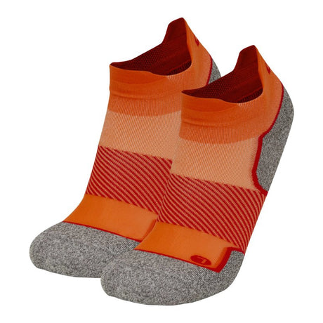 OS1st AC4 Active Comfort Socks - No Show Orange Fusion