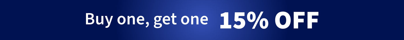 Buy one, get one 15% off