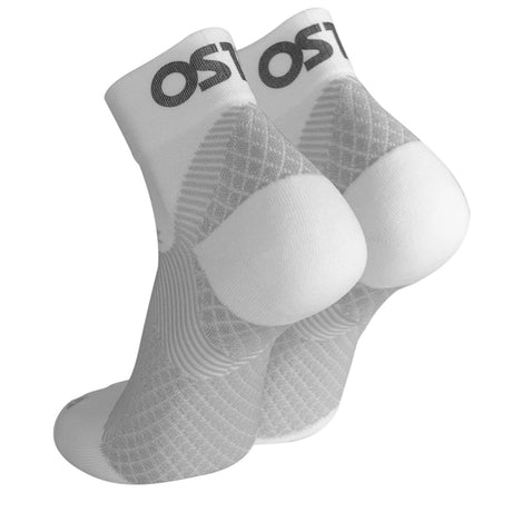 OS1st FS4 1/4 Crew Plantar Fasciitis Socks white