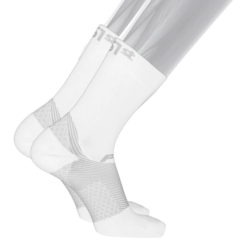 OS1st FS4 Plantar Fasciitis Crew Socks white