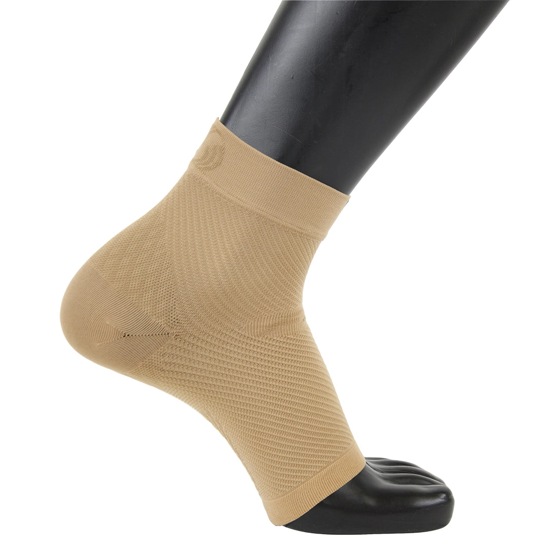 OS1st FS6 Performance Foot Sleeves beige on leg