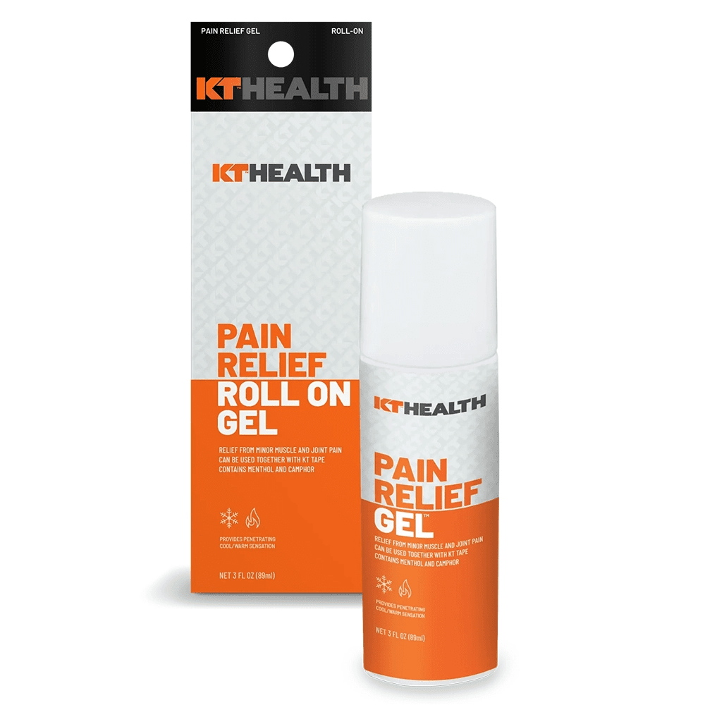 KT Health Pain Relief Gel Roll-on with packaging