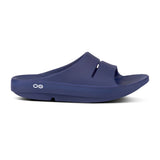 OOFOS OOahh Slides Navy Outside