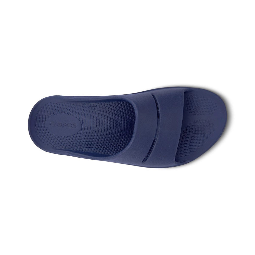 OOFOS OOahh Slides Navy Top