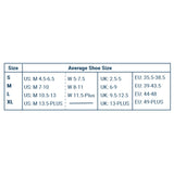 Socks sizing chart