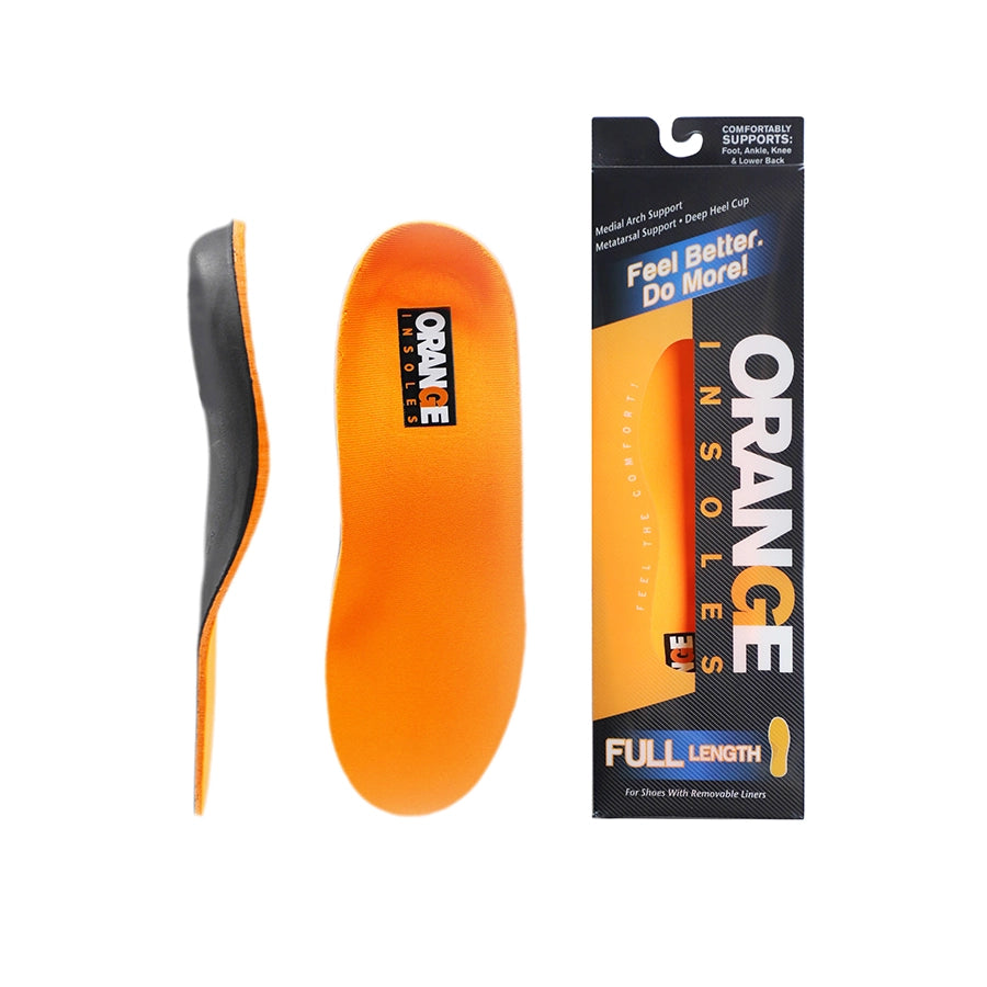 Orange Insoles - Full-Length with packaging