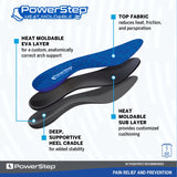 PowerStep Pinnacle Heat Moldable Insoles layers