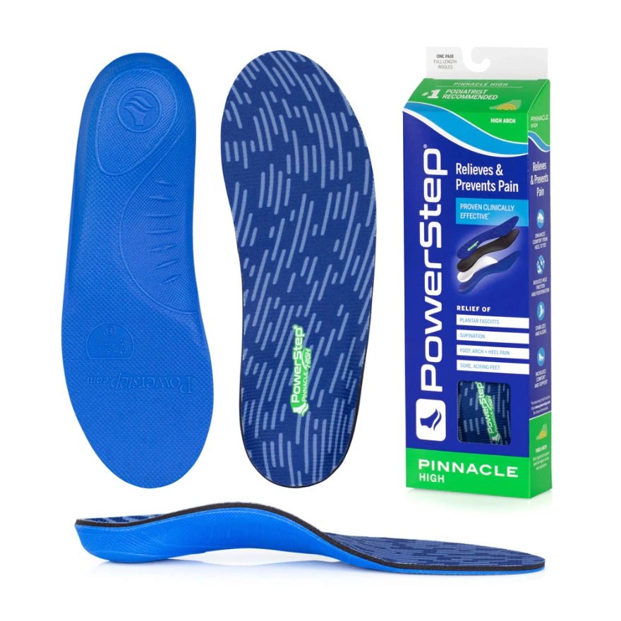 PowerStep Pinnacle High Insoles Insoles and packaging