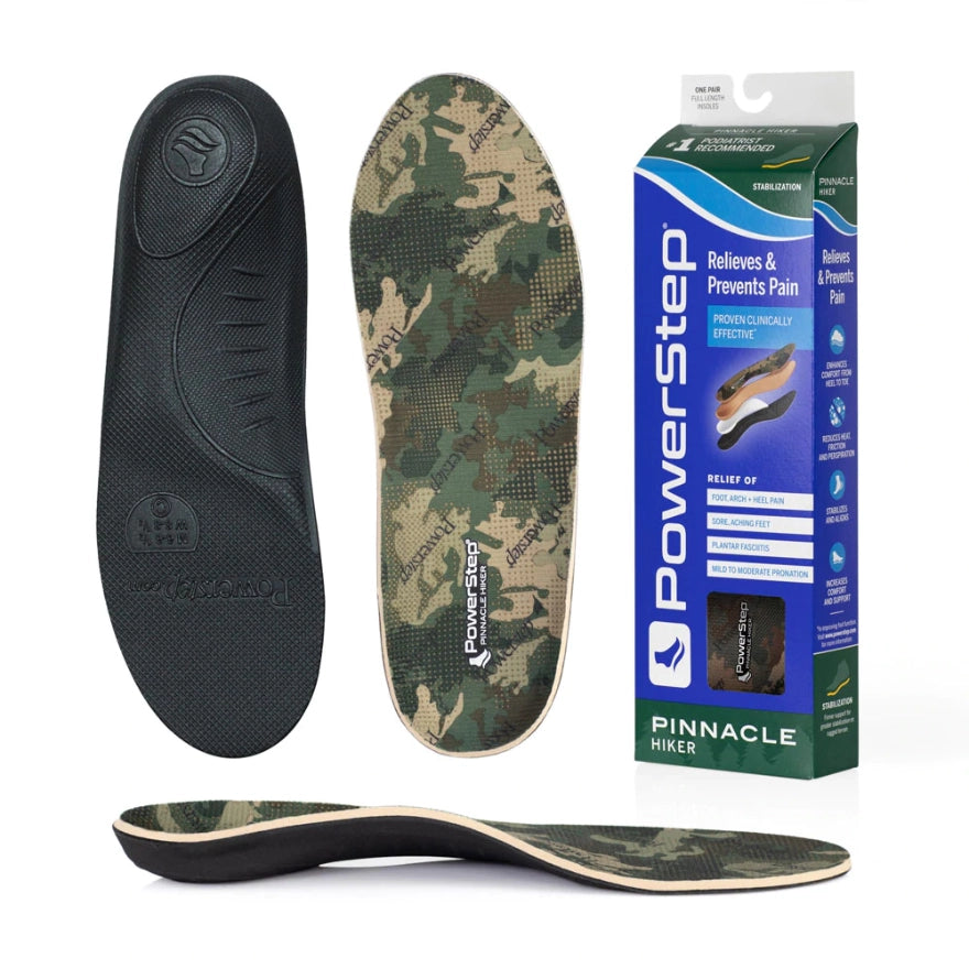 PowerStep Pinnacle Hiker Insoles and packaging