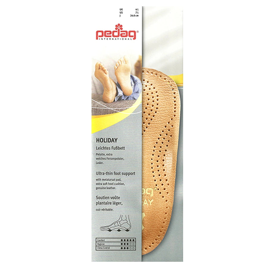 Pedag Holiday Orthotic Arch Support Insole Packaging