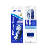 PowerStep Bridge Insoles Packaging Front and Back