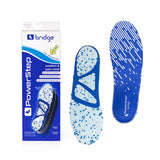 PowerStep Bridge Insole Top and Bottom with Packaging