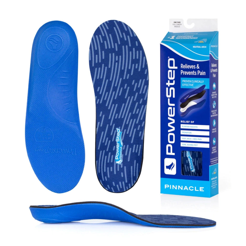 PowerStep Pinnacle Insoles and packaging