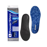 PowerStep Pinnacle Wide Fit Insoles with packaging