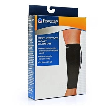 PowerStep Reflective Calf Sleeve packaging