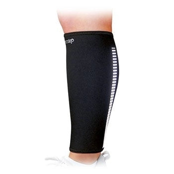 PowerStep Reflective Calf Sleeve on leg