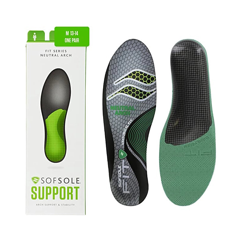 Sof Sole FIT Insoles Neutral Arch with packaging