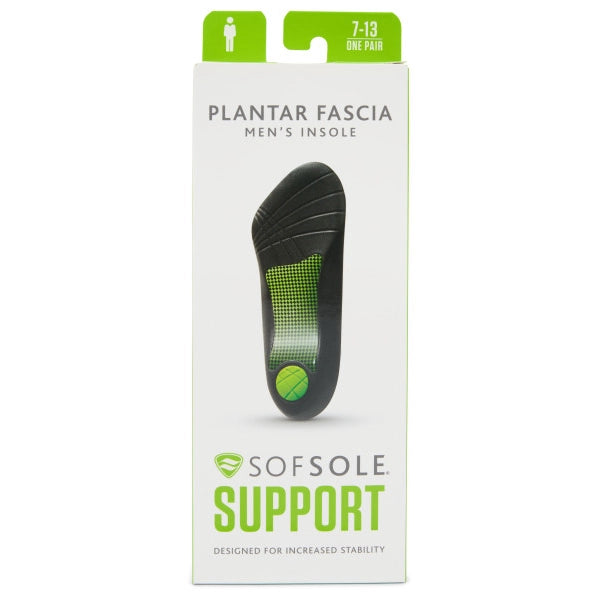 Sof Sole 3/4-Length Plantar Fascia Insoles packaging front