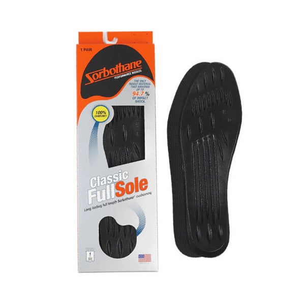 Sorbothane Classic Full Sole Insoles Packaging