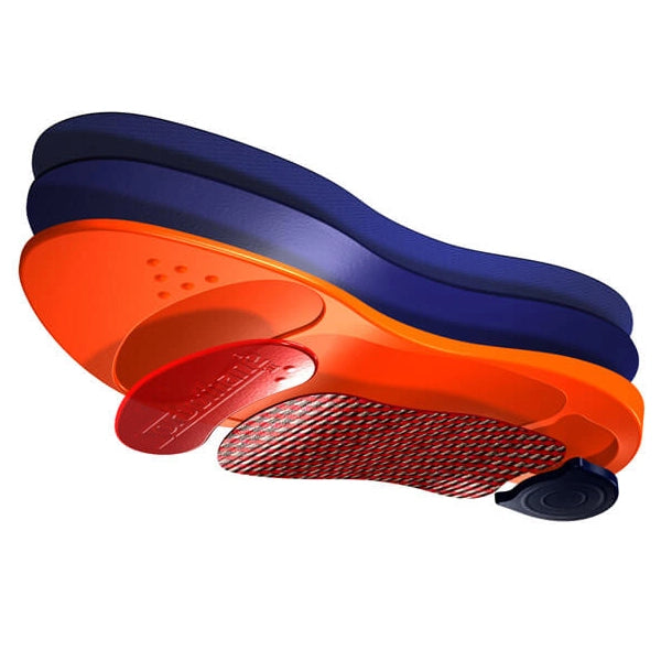 Sorbothane Ultra Graphite Medium Arch Support Insoles Layers