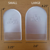 Soul Insole Heel Lifts / Gel Heel Cushions measurements