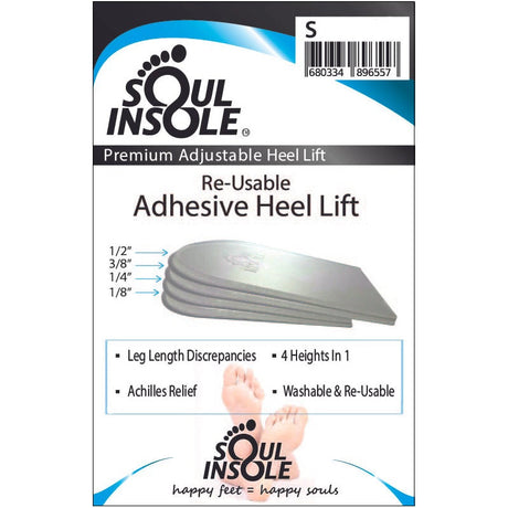 Soul Insole Heel Lifts / Gel Heel Cushions Packaging