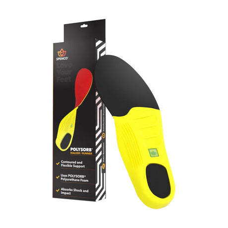 Spenco Polysorb Walker Runner Insole with packaging