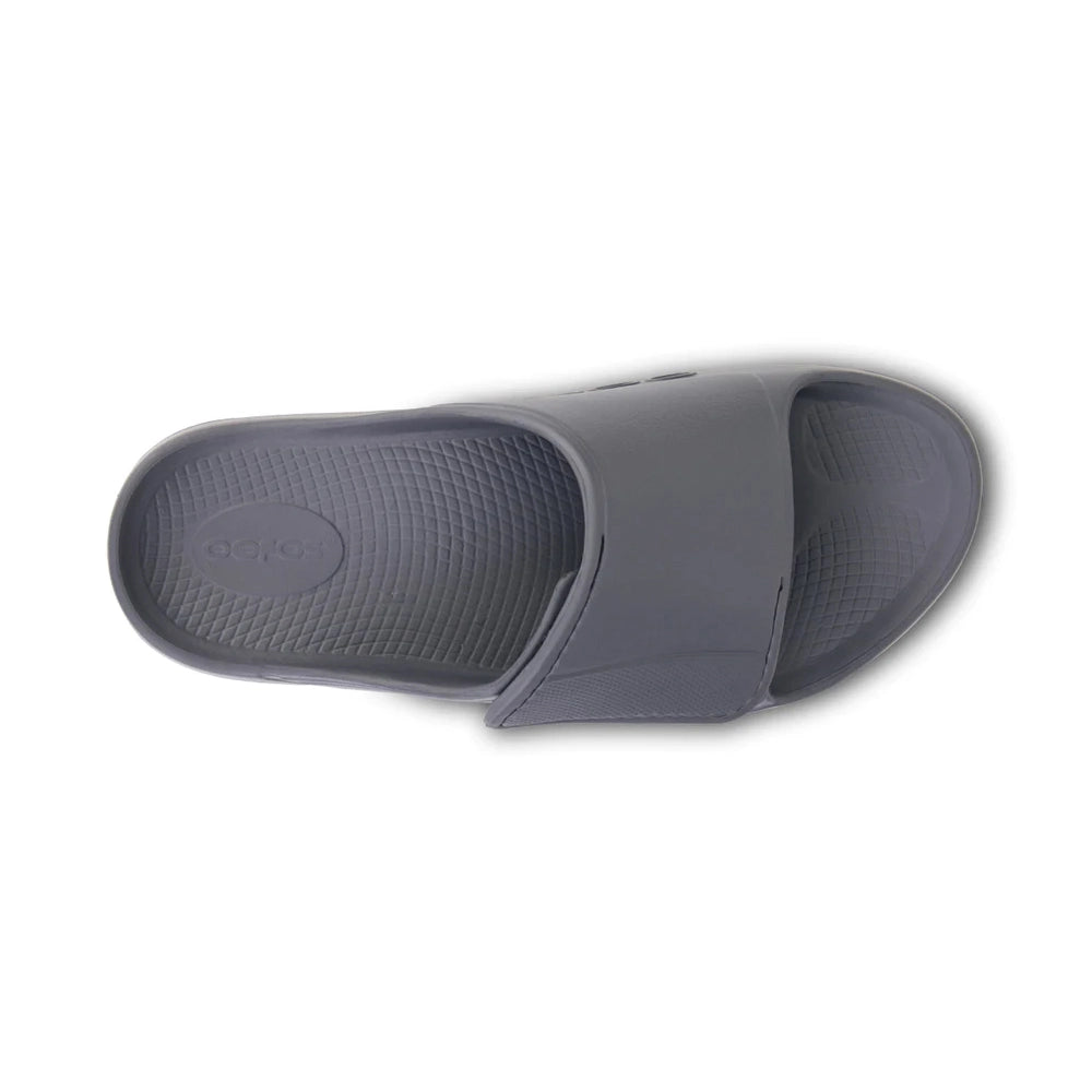 OOFOS OOahh Sport Flex Slide Gray Top