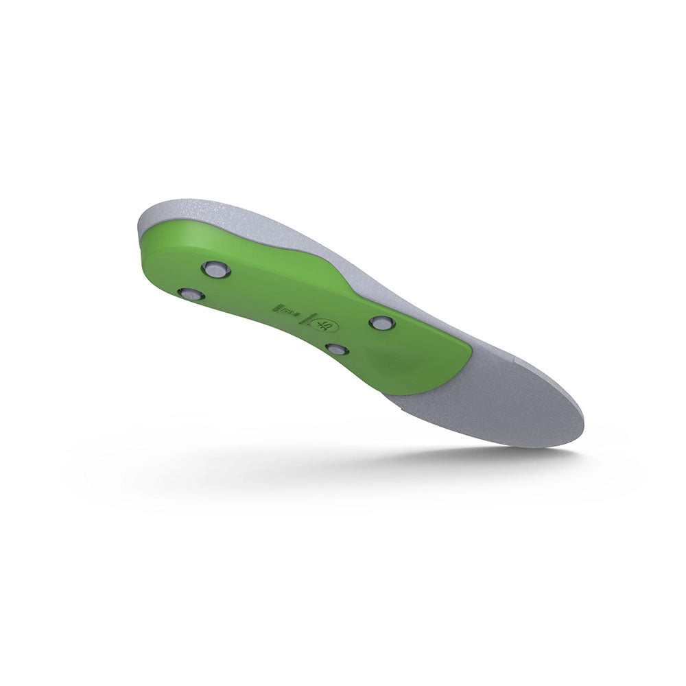 Superfeet Green All-Purpose Support High Arch Insoles bottom angle