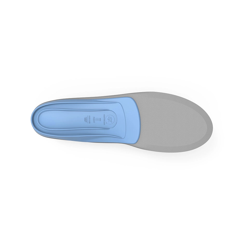 Superfeet Blue All-Purpose Support Medium Arch Insoles bottom