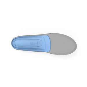 Superfeet Blue All-Purpose Support Medium Arch Insoles bottom