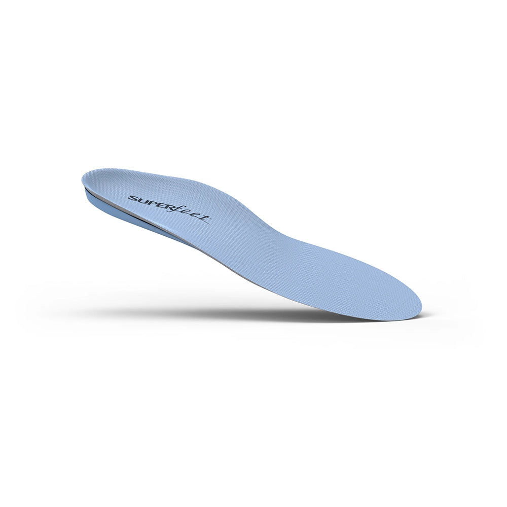 Superfeet Blue All-Purpose Support Medium Arch Insoles top angle