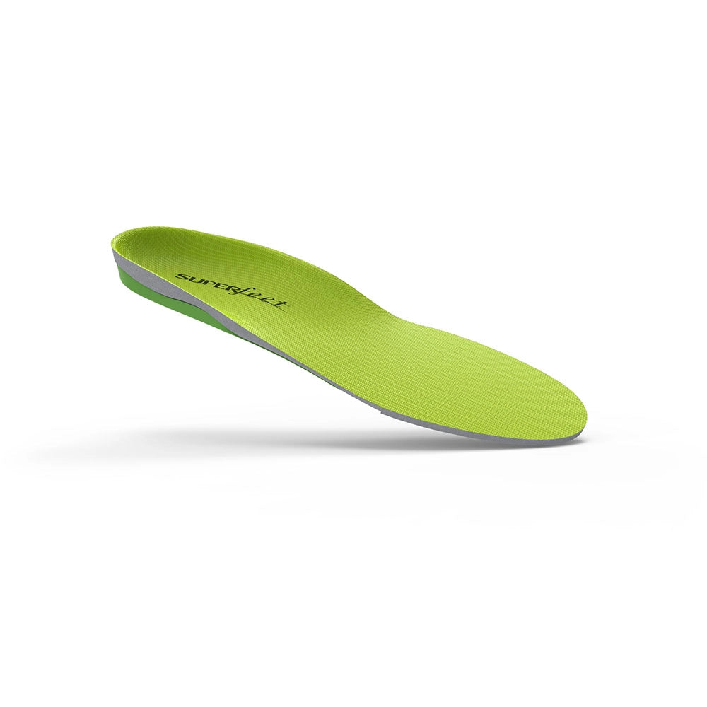 Superfeet wideGreen All-Purpose Wide-Fit Support Insoles top angle