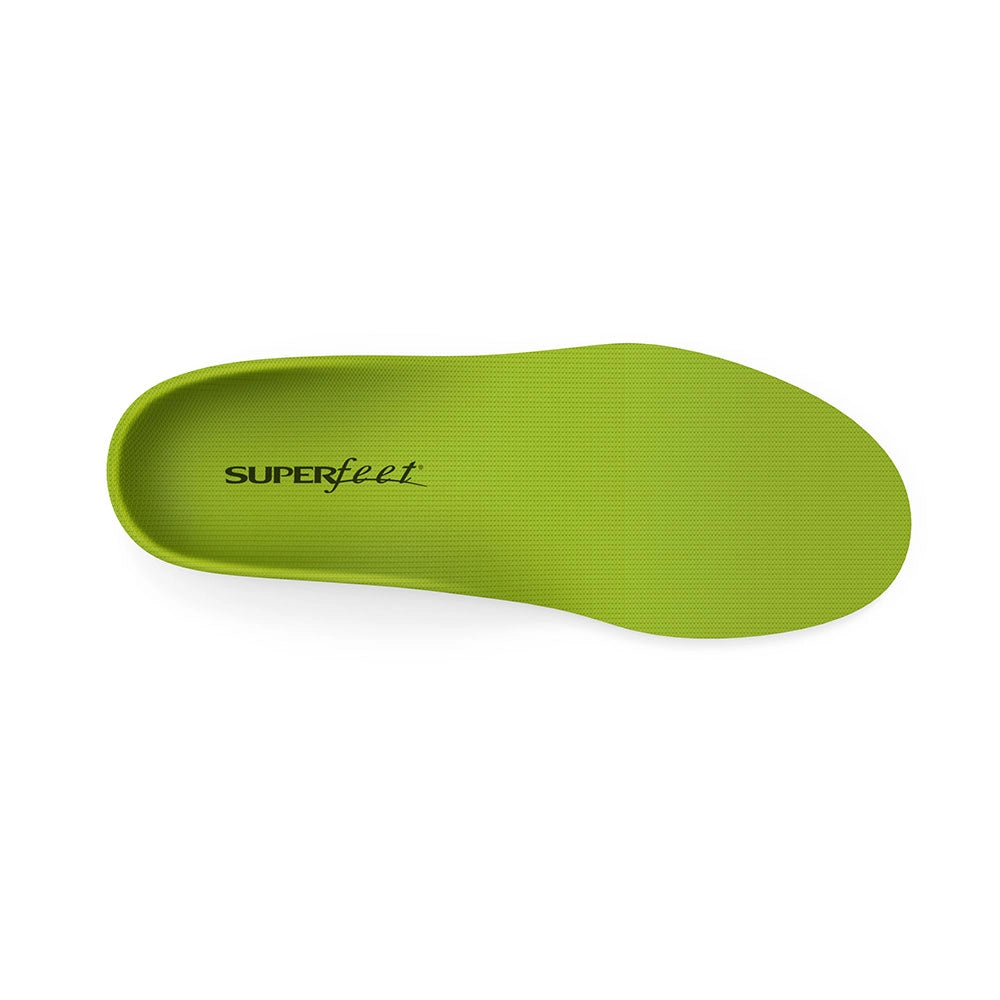 Superfeet wideGreen All-Purpose Wide-Fit Support Insoles top